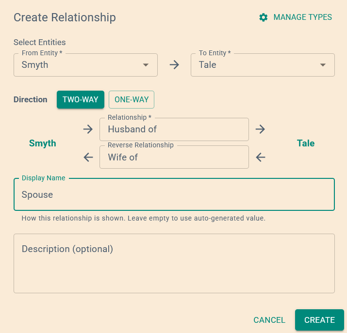 Relationships screenshot 1