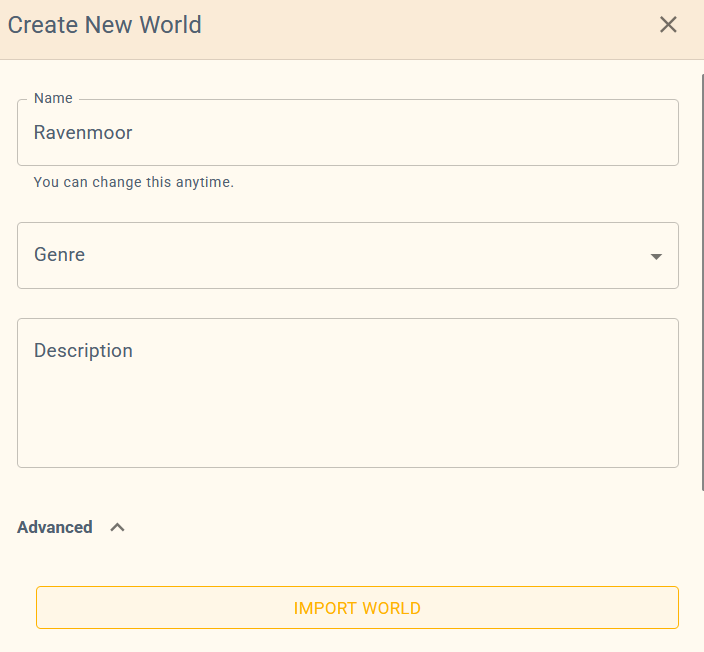 Import a World screenshot 1